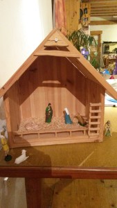 The Crib, awaiting the birth of Jesus